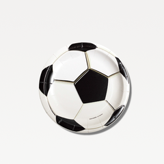 Plato Futbol de polipapel.