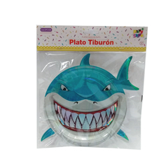 Plato Tiburón Metalizado - comprar online