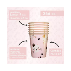 Vasos Gatita Princesa - comprar online