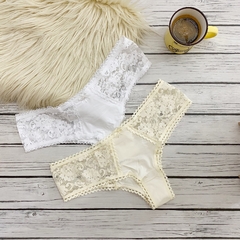 Culotte MYKONOS Microfibra Lisa + Encaje - Vladymira