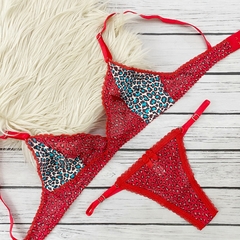 SALE Conjunto Corpiño Cruzado con Tanga Regulable - comprar online