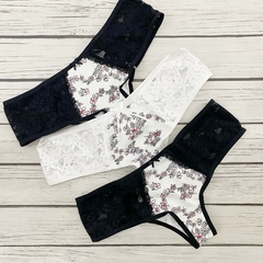 SALE Culotte Microfibra Estampada + Encaje - comprar online