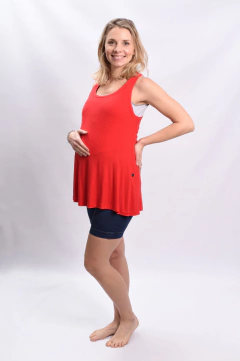 Musculosa en tela de algodón viscosa. Varios colores - comprar online
