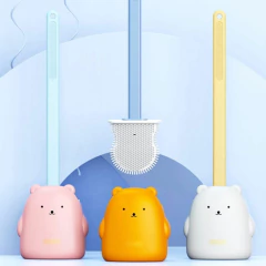 Cepillo Osito de silicona para baño