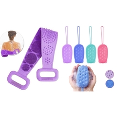Kit esponjas exfoliantes silicona espalda y cuerpo