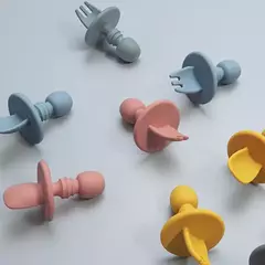 Cubiertos silicona bebe