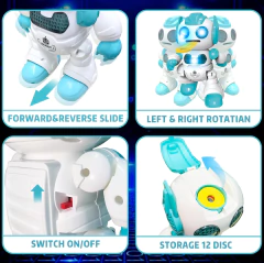 Robot dance sing move en internet