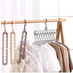 Percha Organizadora 9 Espacios Rebatible Ropa Placard Mágica - Genialidades