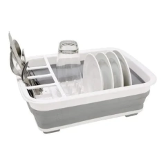 Seca Platos Escurridor Silicona Plegable Platos Vajilla New - comprar online