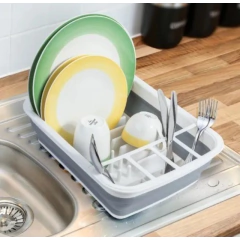 Seca Platos Escurridor Silicona Plegable Platos Vajilla New en internet
