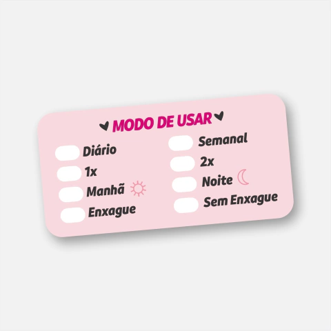 Adesivo Modo de Uso - comprar online