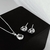 Conjunto em prata gota na internet