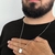 Imagem do Escapulário em prata masculino personalizado 70cm