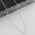 Choker de prata mini bolinhas grummet