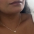 Colar ponto de prata ponto de luz luxo na internet