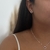 Conjunto em prata gota vermelho na internet