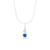 Colar de prata filho menino azul