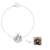 Pulseira em prata personalizada medalha 15mm