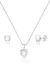 Conjunto coração cristal - comprar online