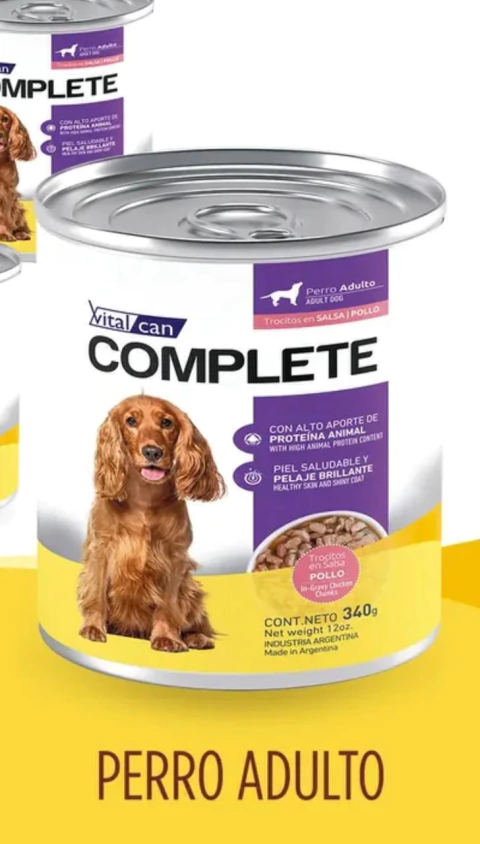 Complete Lata Perro Adulto RMG x 340 g.
