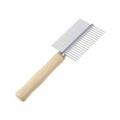 Peine mango de madera doble - comprar online