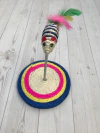 Rascador base circular con ratita
