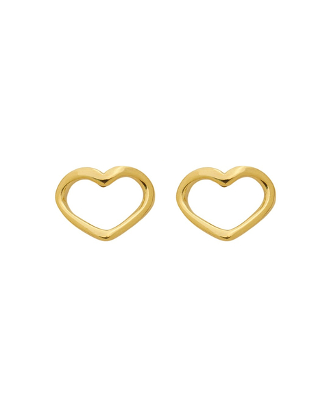 BRINCO CORAÇÃO CONTORNO DOURADO - comprar online