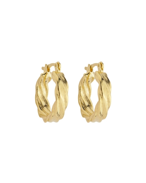 BRINCO ARGOLA TRABALHADA DOURADO - comprar online