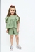 Conjunto Delfina blusa + short verde seco en internet