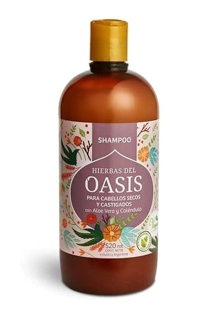 Shampoo para cabellos secos y castigados Hierbas del Oasis x 520ml