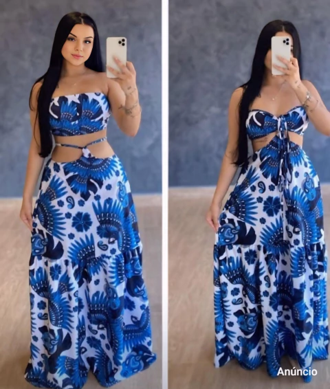 Vestido/conjunto microfibra leve . COD F308