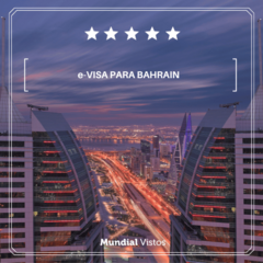 Visto para Bahrain eletrônico - valor por pessoa