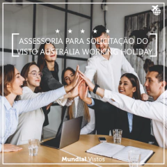 Visto australiano working holiday - valor por pessoa referente à assessoria documental. - comprar online