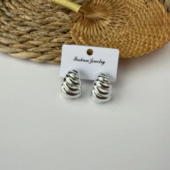 Pack 6 Pares De Aros Trendy Silver - tiendapormayor