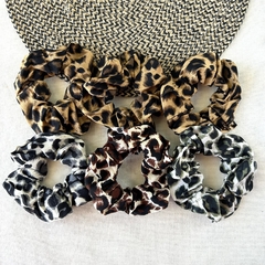 Pack 6 Scrunchie Leopard - comprar online