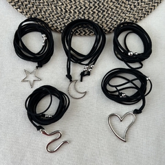 Pack 5 Collares Chokers Gamuza - comprar online