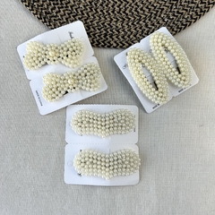 Pack 3 Pares De Hebillas De Perlas - comprar online