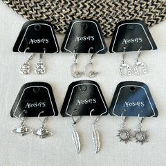 Pack 6 Pares De Aros Fantasia - comprar online