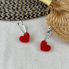 Par De Aros Heart Silver en internet