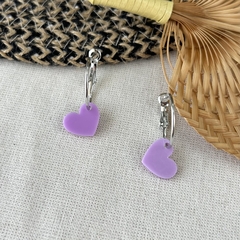 Par De Aros Heart Silver - tiendapormayor