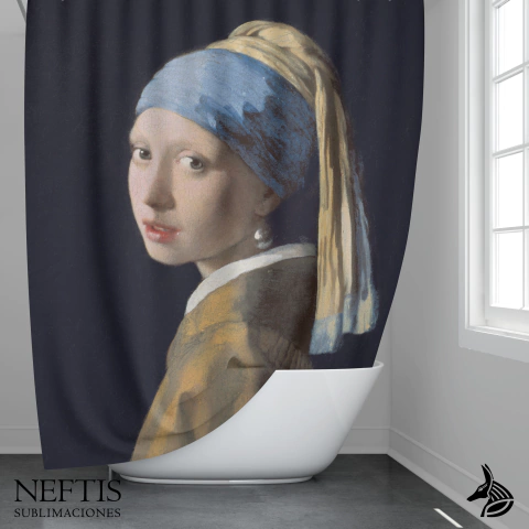 La joven de la perla - Cortina de Baño