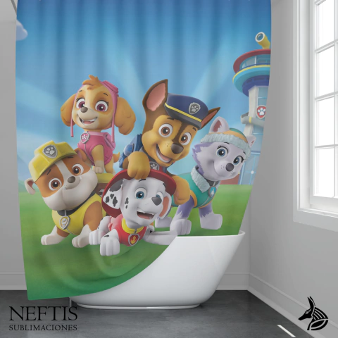 Paw Patrol - Cortina de Baño