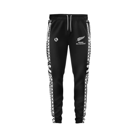 ALL BLACKS KORU NEGRO ADULTOS - PANTALON LARGO KAPHO RUGBY