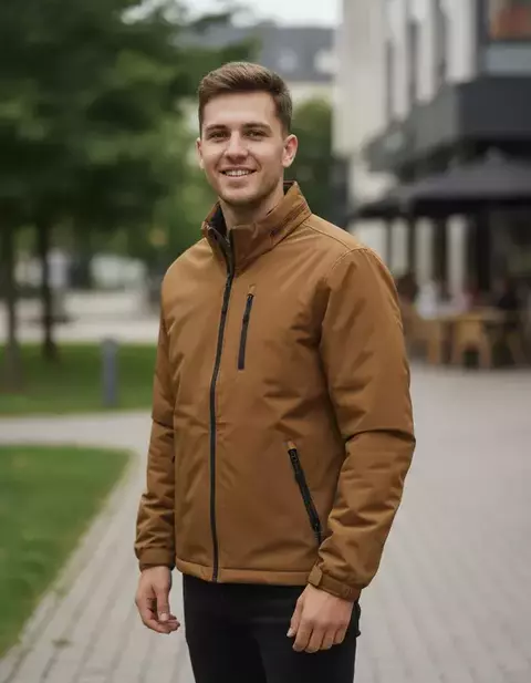 CAMPERA ABRIGO IMPORTADA 2 EN 1 MARRON HOMBRE - comprar online
