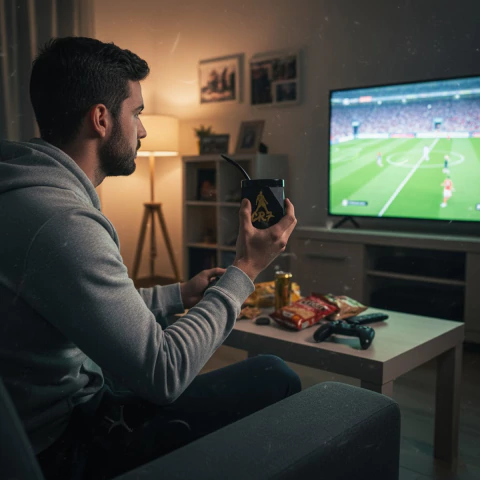 MATE CR7 NEGRO 3D - comprar online