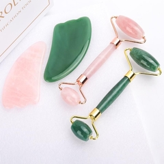 Rodillo de Jade + piedra Gua Sha + aceite Farsali en internet