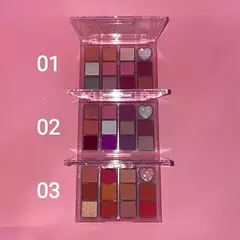Paleta de sombras Love Revolution Pink21 - matte y glitter - comprar online
