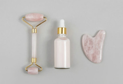 Rodillo de Jade + piedra Gua Sha + aceite Farsali en internet
