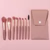 Set de 8 brochas + estuche de cuerina
