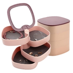 Organizador Giratorio de Joyería con Espejo (4 Capas) - comprar online